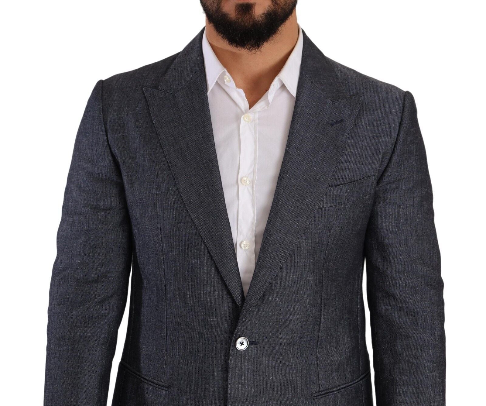 Dolce & Gabbana Elegant Slim Fit Two - Button Blue Blazer - Sandy Store ByNet