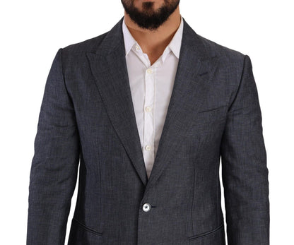 Dolce & Gabbana Elegant Slim Fit Two - Button Blue Blazer - Sandy Store ByNet