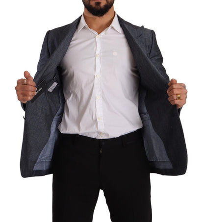 Dolce & Gabbana Elegant Slim Fit Two - Button Blue Blazer - Sandy Store ByNet