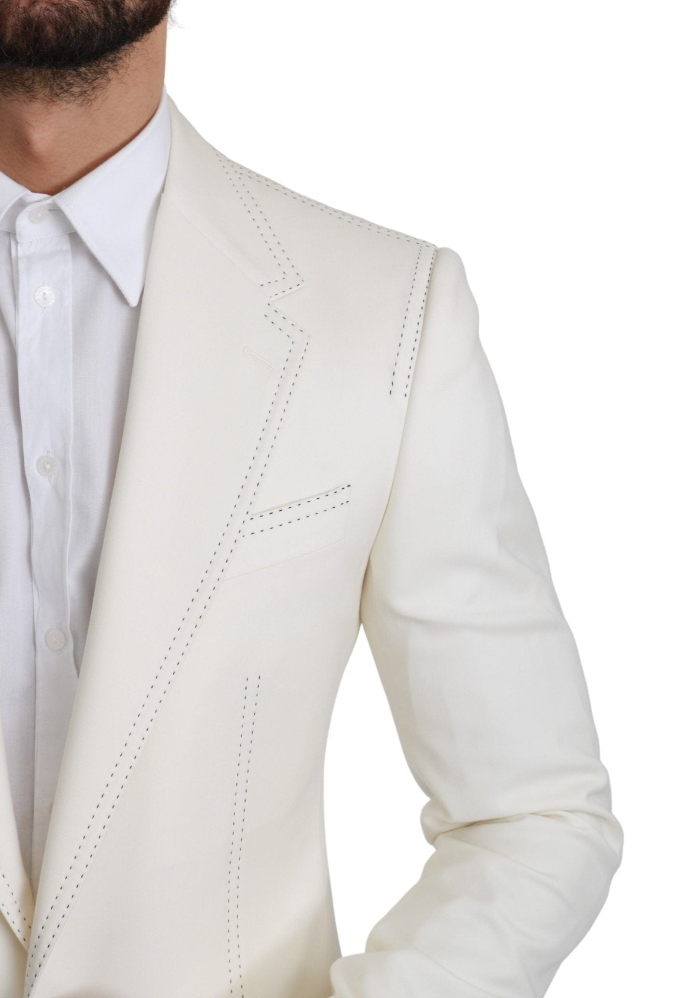 Dolce & Gabbana Elegant Slim Fit Virgin Wool Blazer - Sandy Store ByNet