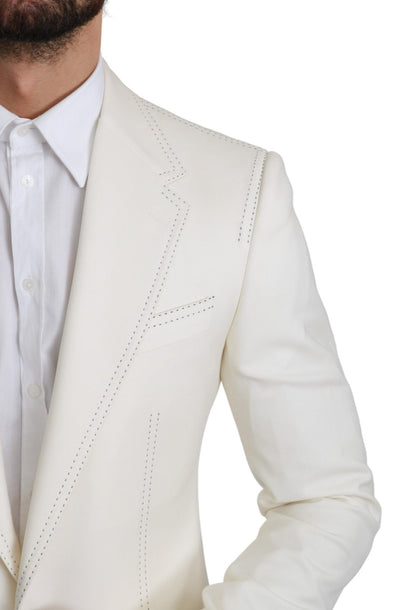Dolce & Gabbana Elegant Slim Fit Virgin Wool Blazer - Sandy Store ByNet