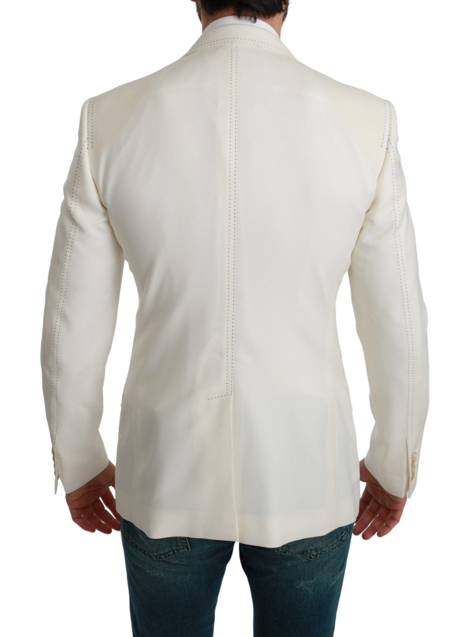 Dolce & Gabbana Elegant Slim Fit Virgin Wool Blazer - Sandy Store ByNet