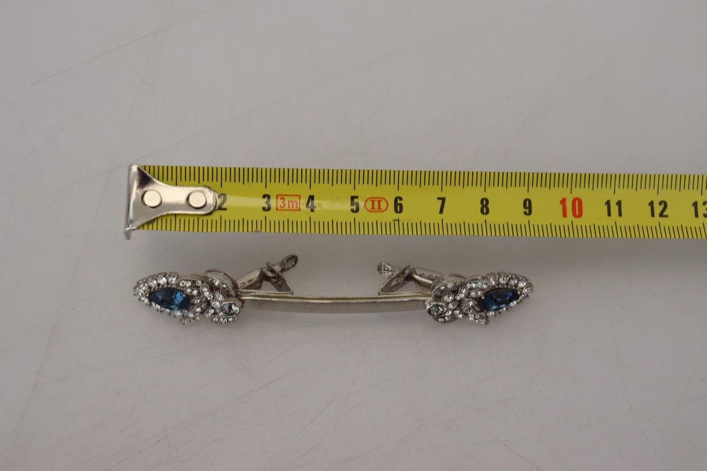 Dolce & Gabbana Elegant Sterling Silver Glass Brooch - Sandy Store ByNet