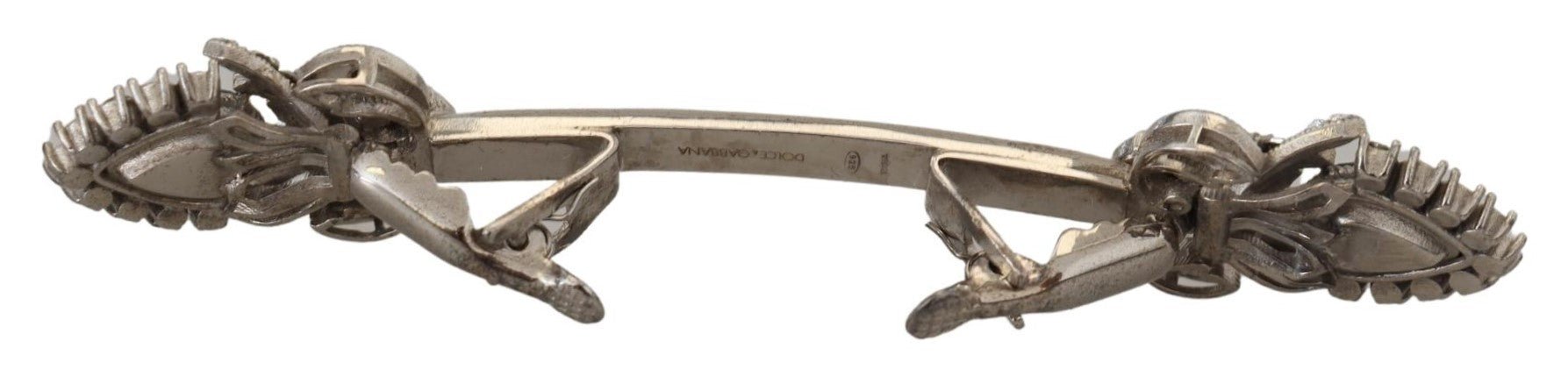Dolce & Gabbana Elegant Sterling Silver Glass Brooch - Sandy Store ByNet