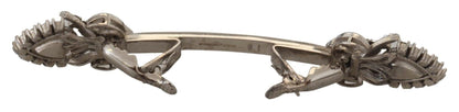Dolce & Gabbana Elegant Sterling Silver Glass Brooch - Sandy Store ByNet