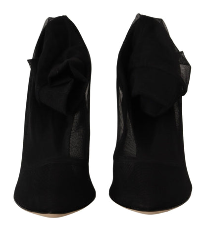 Dolce & Gabbana Elegant Stretch Sock Boot Pumps - Sandy Store ByNet