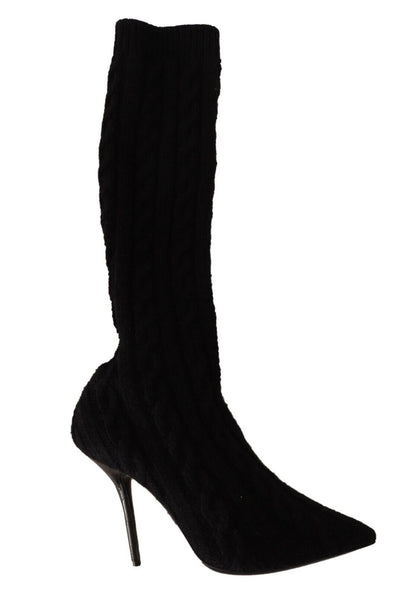 Dolce & Gabbana Elegant Stretch Sock Boots in Black - Sandy Store ByNet