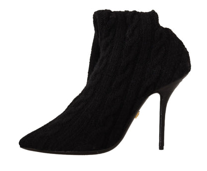 Dolce & Gabbana Elegant Stretch Sock Boots in Black - Sandy Store ByNet