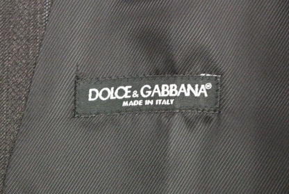 Dolce & Gabbana Elegant Striped Gray Dress Vest - Sandy Store ByNet