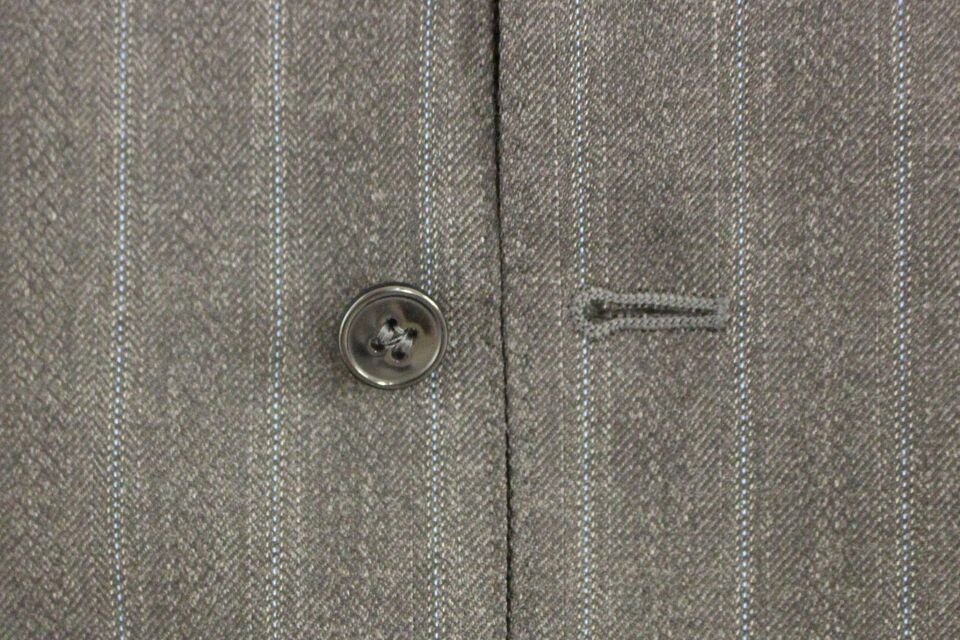 Dolce & Gabbana Elegant Striped Gray Dress Vest - Sandy Store ByNet