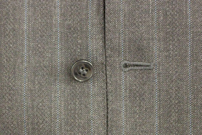 Dolce & Gabbana Elegant Striped Gray Dress Vest - Sandy Store ByNet