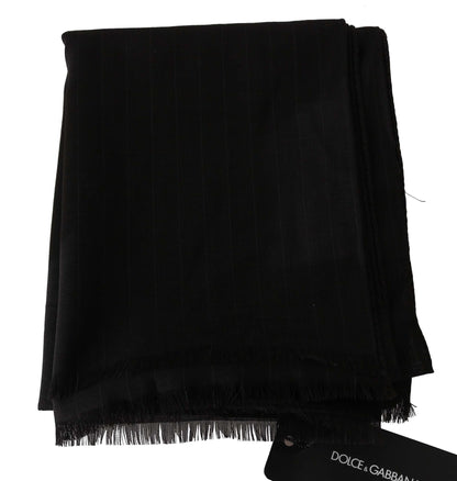 Dolce & Gabbana Elegant Striped Wool Men's Scarf - Sandy Store ByNet