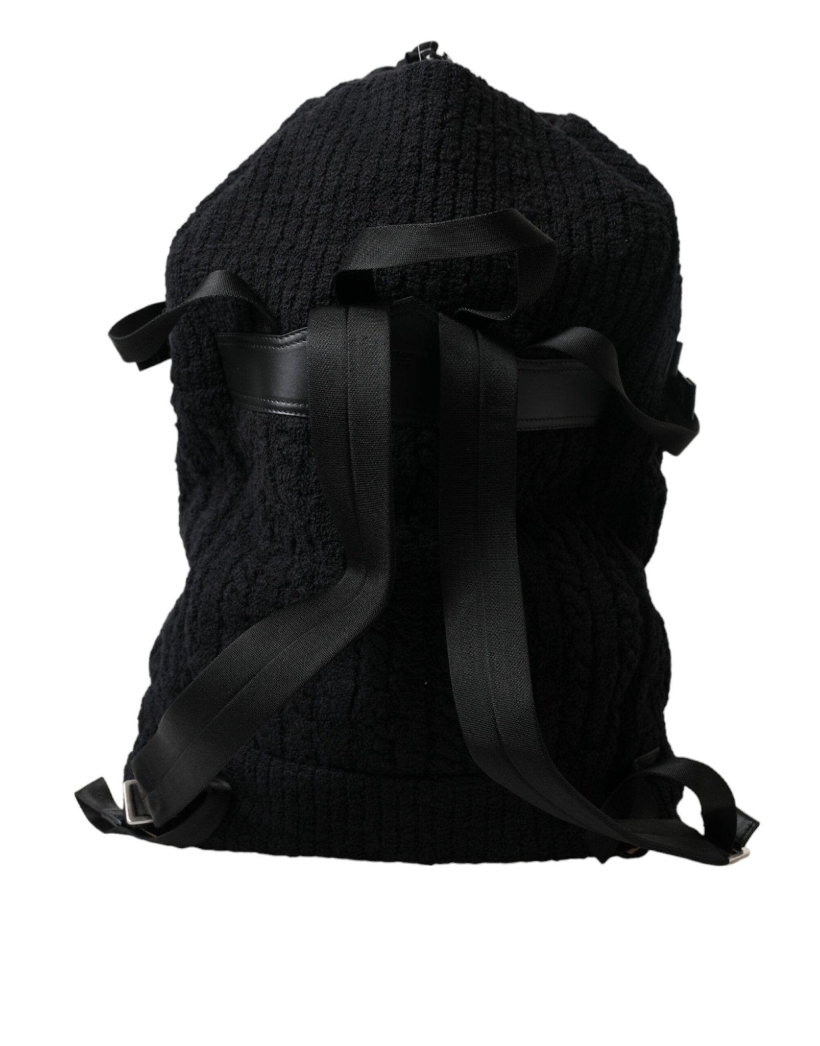 Dolce & Gabbana Elegant Tricot Wool - Blend Backpack in Black - Sandy Store ByNet
