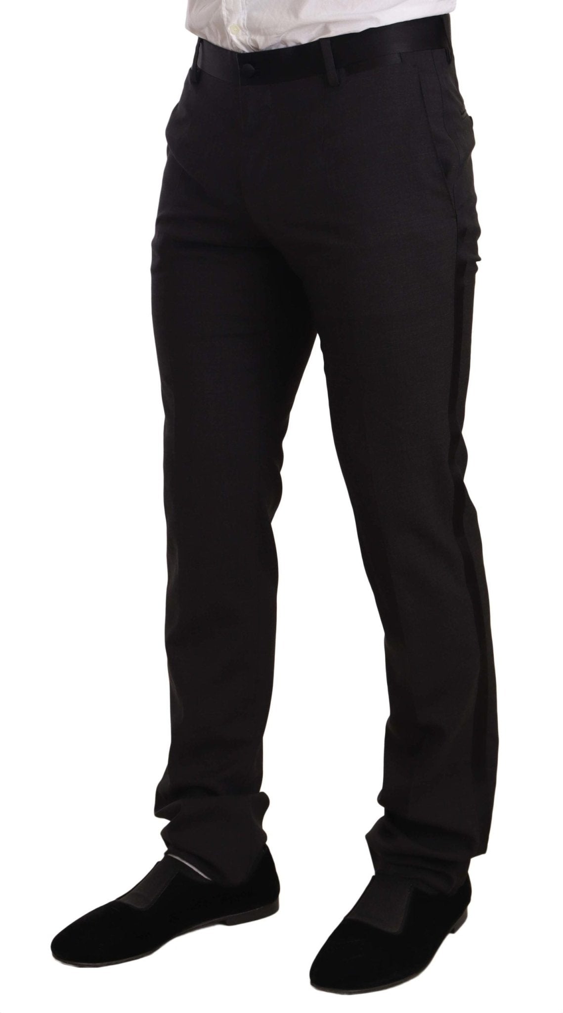 Dolce & Gabbana Elegant Two - Piece Velvet Suit in Blue - Sandy Store ByNet