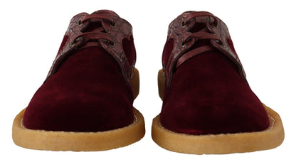 Dolce & Gabbana Elegant Velvet and Exotic Leather Dress Shoes - Sandy Store ByNet