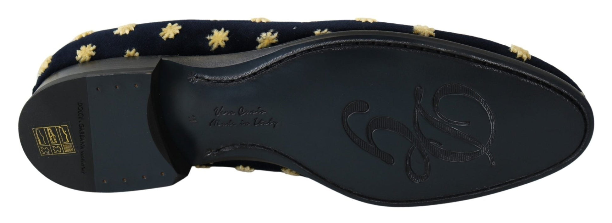 Dolce & Gabbana Elegant Velvet Crown Embroidery Loafers - Sandy Store ByNet