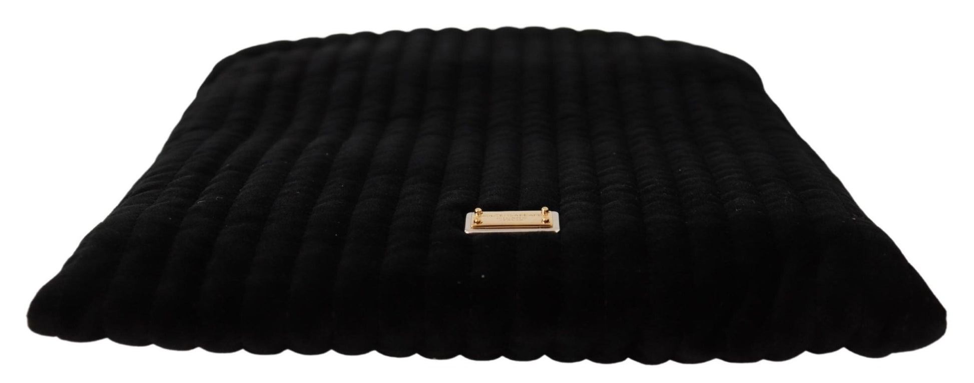 Dolce & Gabbana Elegant Velvet Quilted Glasses Holder Bag - Sandy Store ByNet