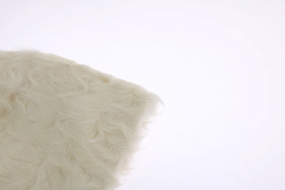 Dolce & Gabbana Elegant White Fur Beanie Luxury Winter Hat - Sandy Store ByNet