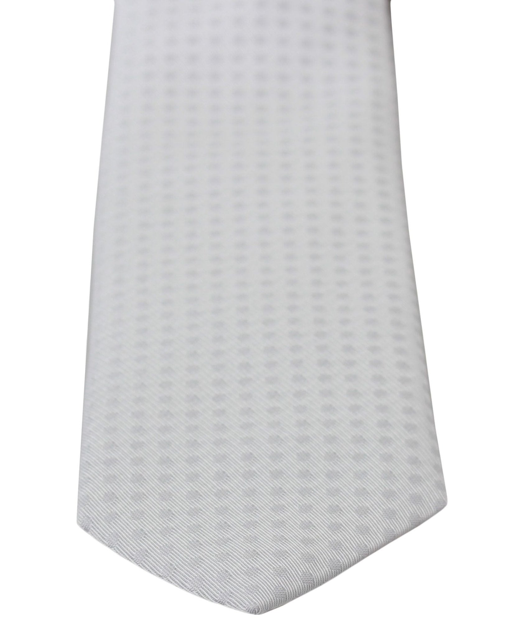 Dolce & Gabbana Elegant White Patterned Silk Blend Neck Tie - Sandy Store ByNet