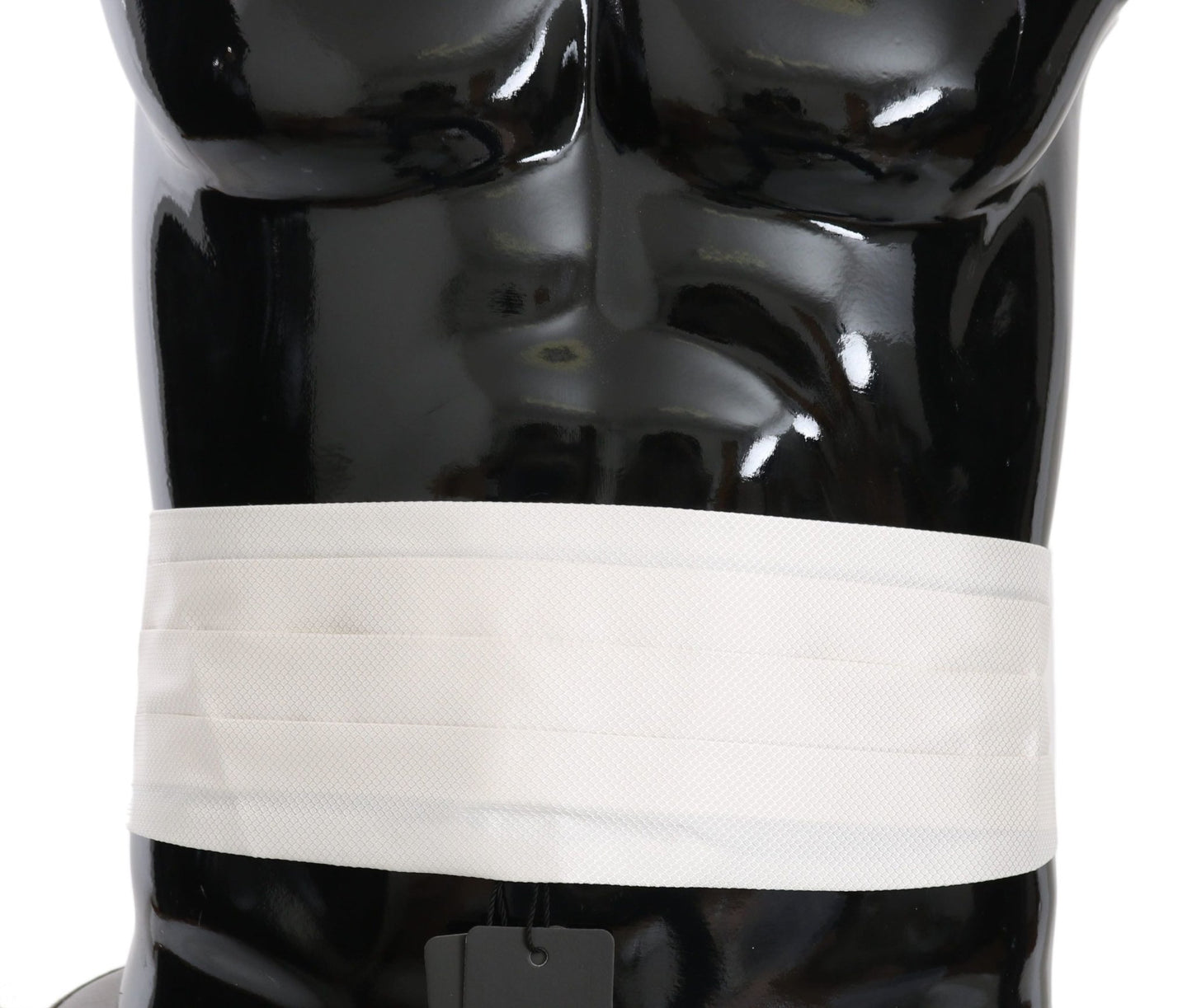 Dolce & Gabbana Elegant White Silk Cummerbund - Sandy Store ByNet