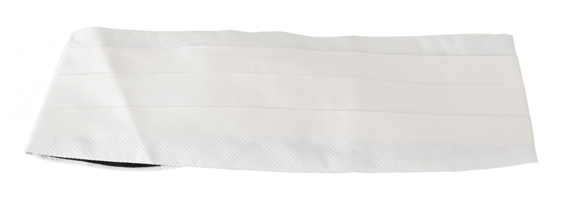Dolce & Gabbana Elegant White Silk Cummerbund - Sandy Store ByNet