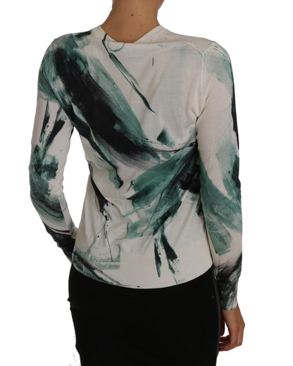 Dolce & Gabbana Elegant White Silk Lightweight Cardigan - Sandy Store ByNet