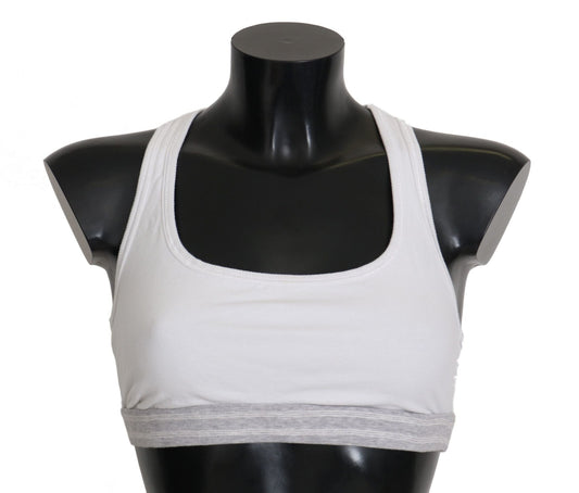Dolce & Gabbana Elegant White Stretch Sport Bra - Sandy Store ByNet