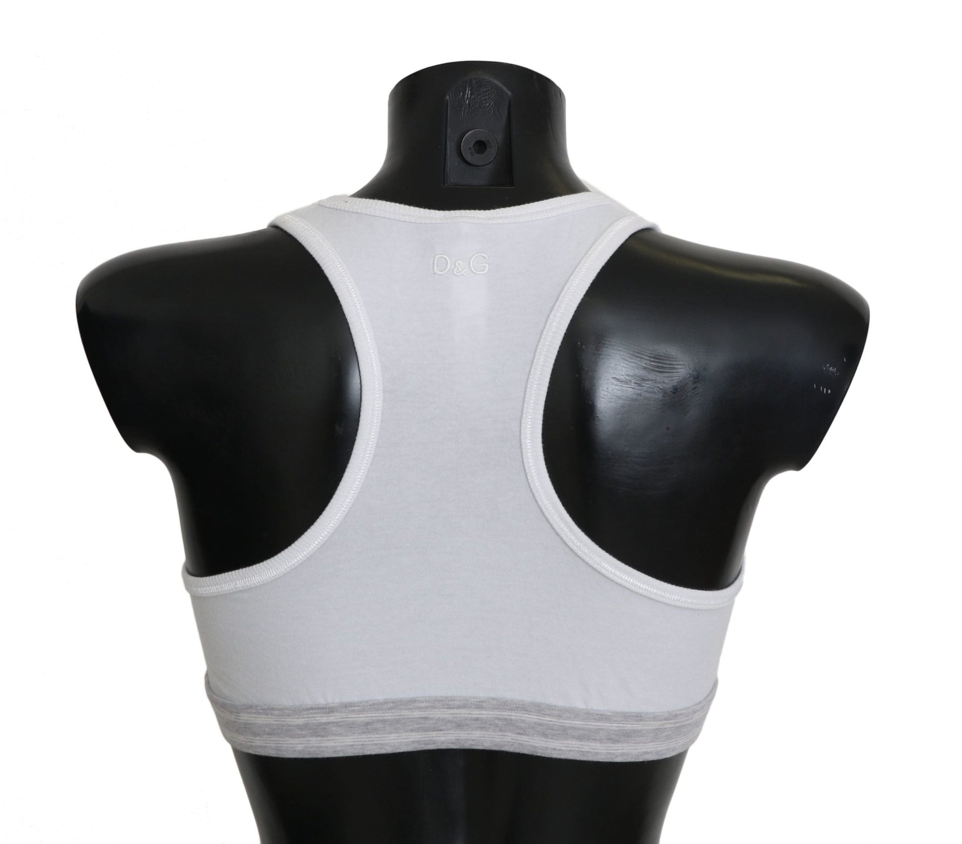 Dolce & Gabbana Elegant White Stretch Sport Bra - Sandy Store ByNet