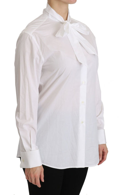 Dolce & Gabbana Elegant White Turtle Neck Polo Top - Sandy Store ByNet