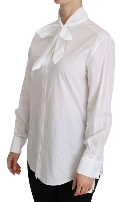 Dolce & Gabbana Elegant White Turtle Neck Polo Top - Sandy Store ByNet