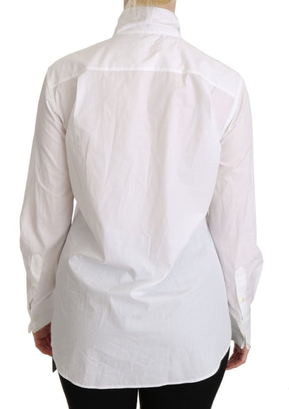 Dolce & Gabbana Elegant White Turtle Neck Polo Top - Sandy Store ByNet