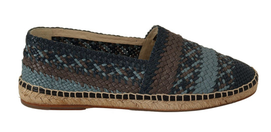 Dolce & Gabbana Elegant Woven Leather Espadrilles - Sandy Store ByNet