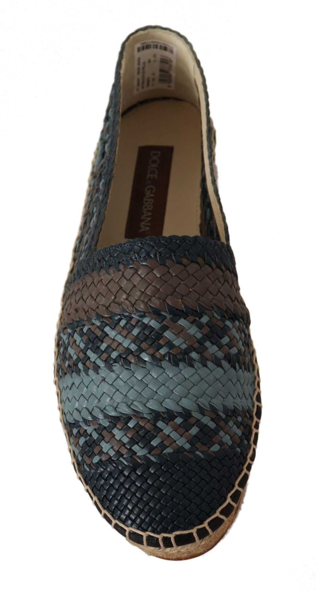 Dolce & Gabbana Elegant Woven Leather Espadrilles - Sandy Store ByNet