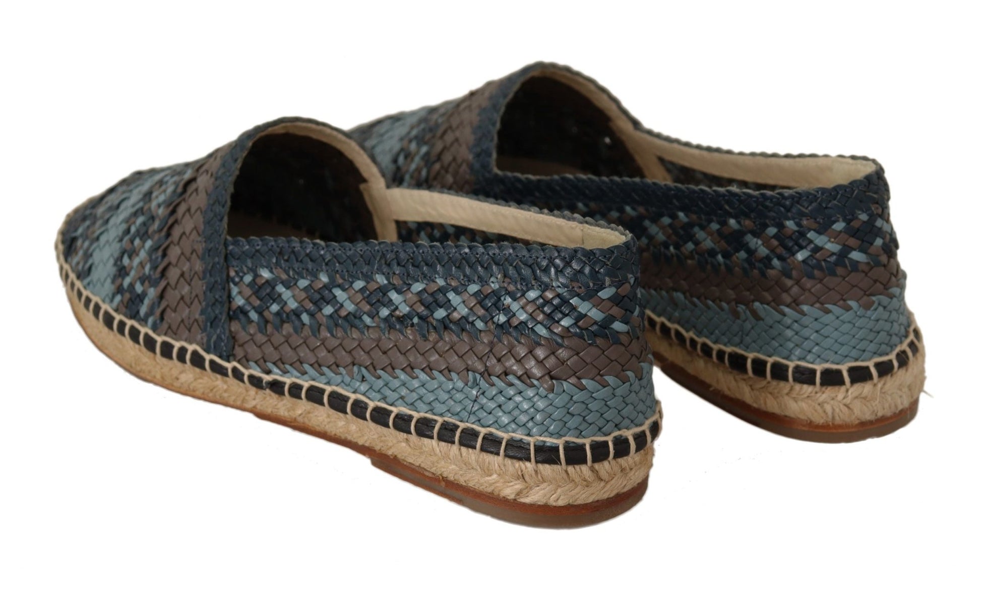 Dolce & Gabbana Elegant Woven Leather Espadrilles - Sandy Store ByNet