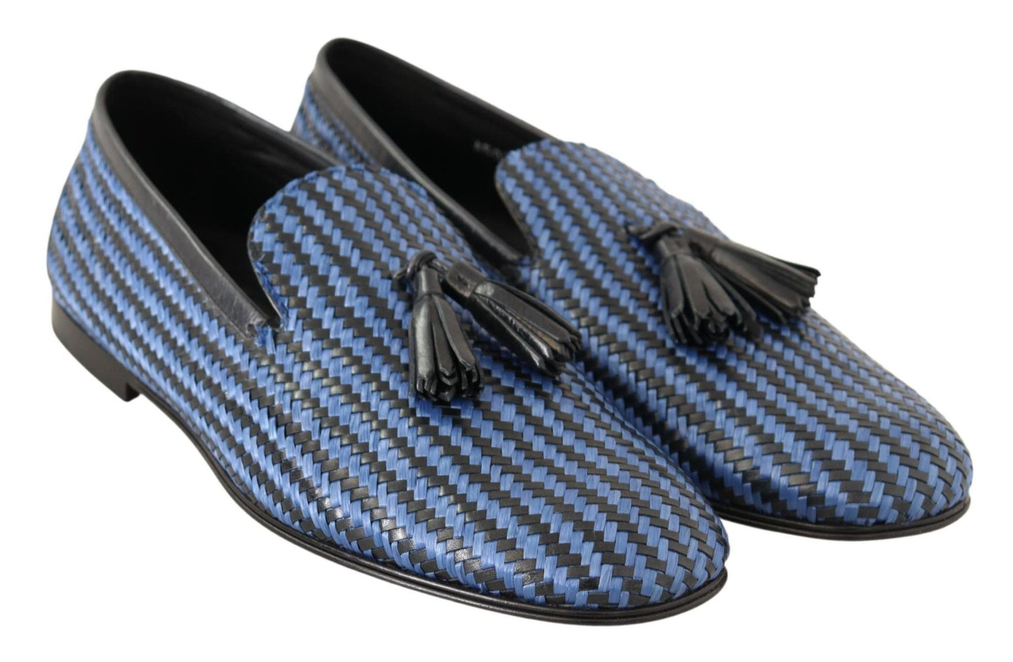 Dolce & Gabbana Elegant Woven Leather Loafers - Sandy Store ByNet