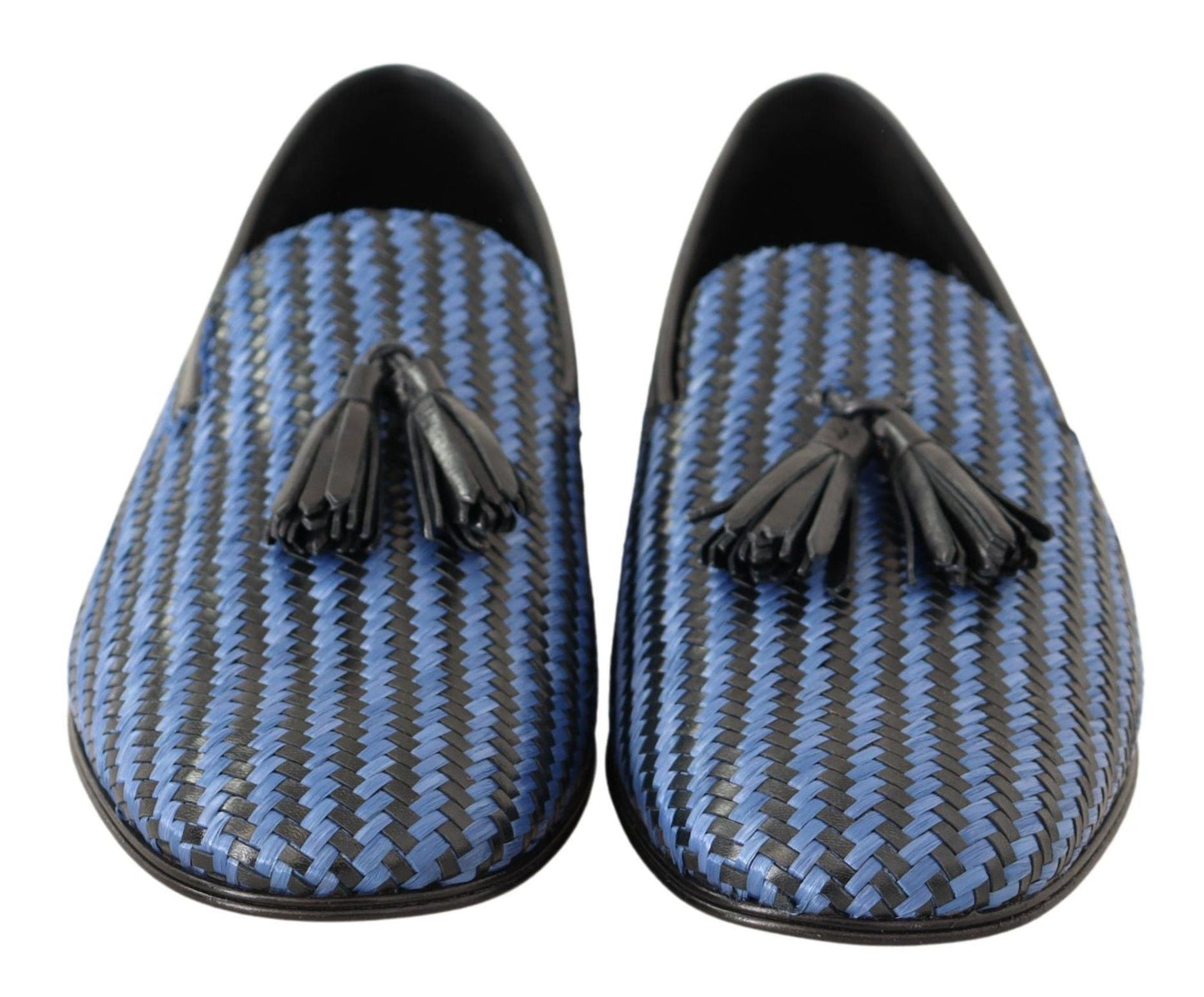 Dolce & Gabbana Elegant Woven Leather Loafers - Sandy Store ByNet