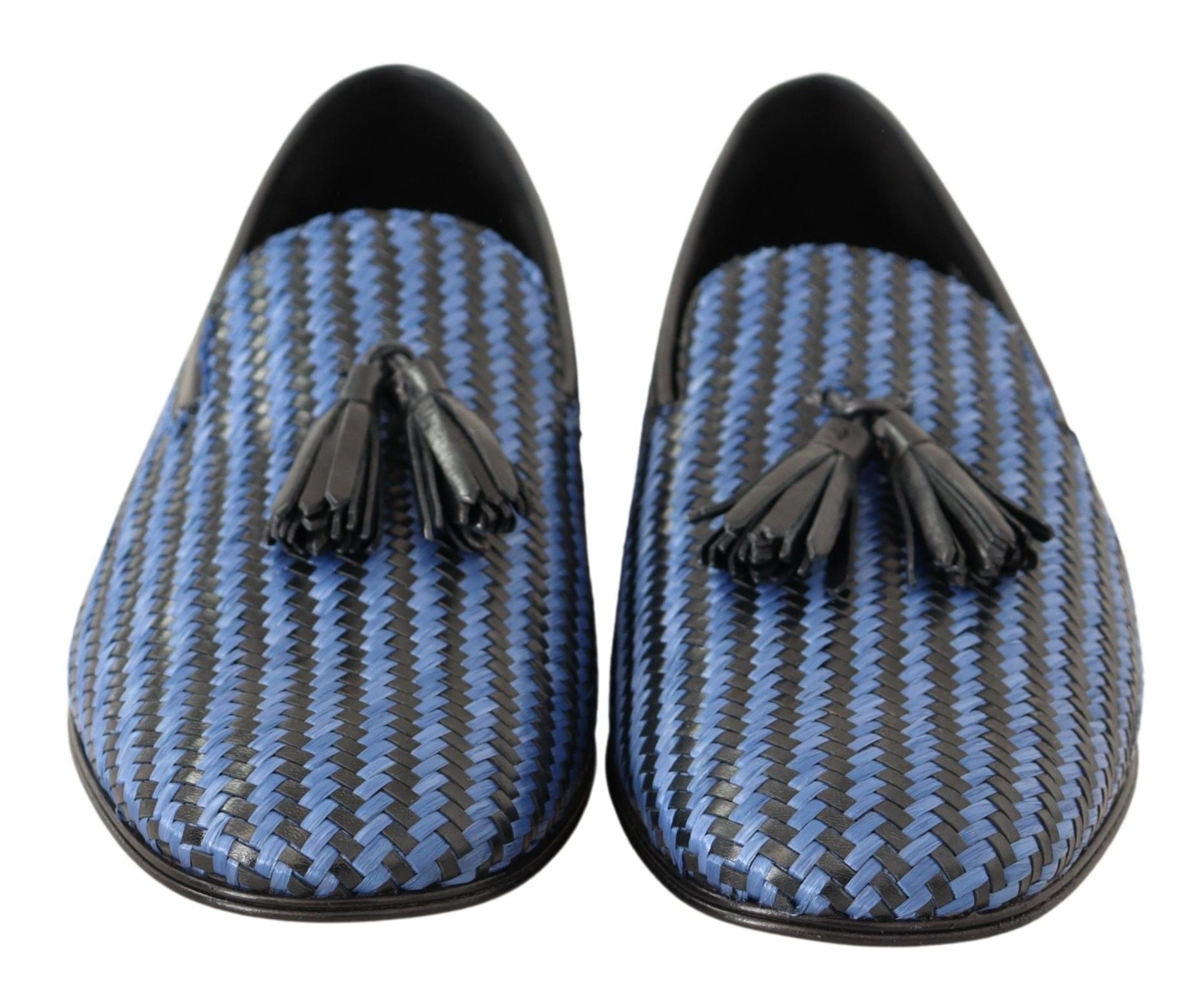 Dolce & Gabbana Elegant Woven Leather Loafers - Sandy Store ByNet