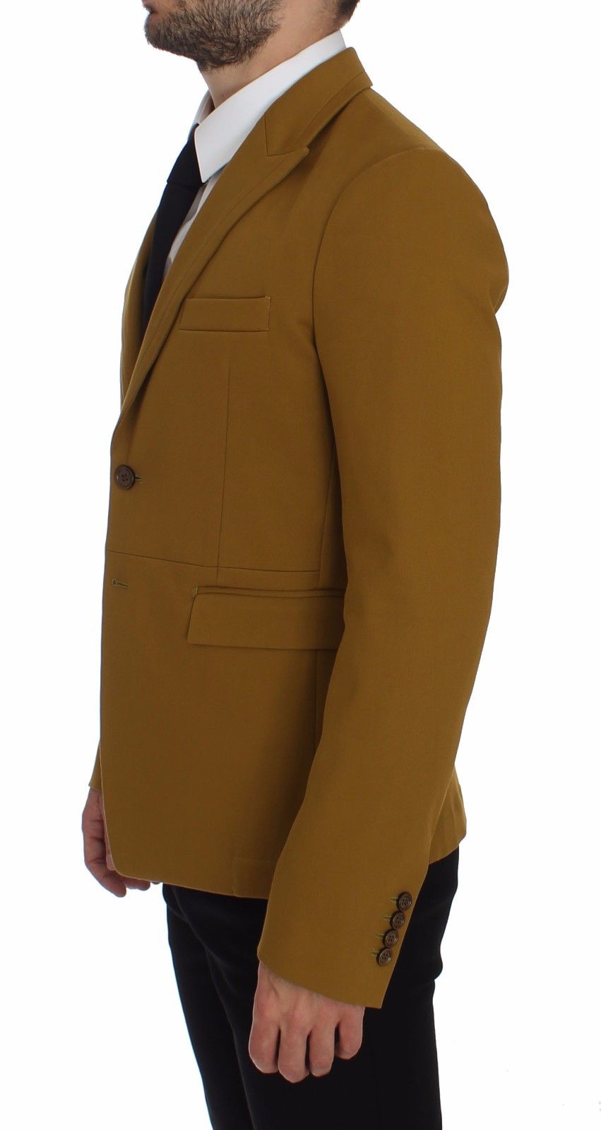 Dolce & Gabbana Elegant Yellow Cotton Blend Casual Blazer - Sandy Store ByNet