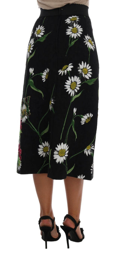 Dolce & Gabbana Embellished A - Line Mid - Calf Skirt - Sandy Store ByNet