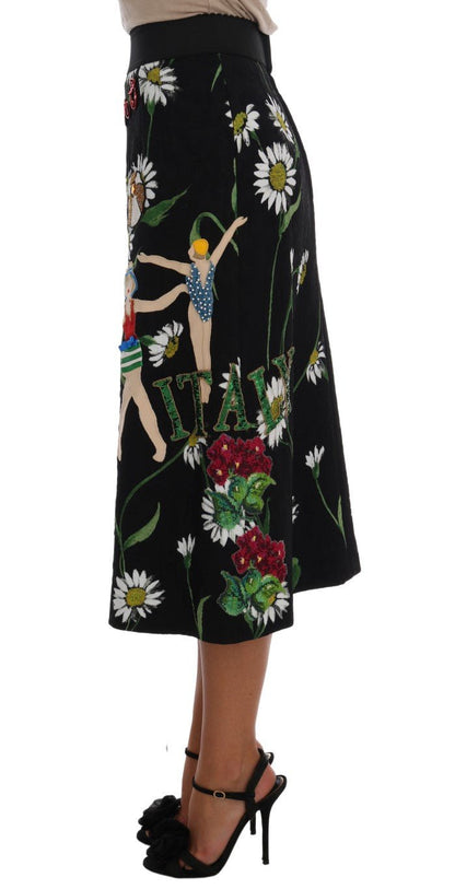 Dolce & Gabbana Embellished A - Line Mid - Calf Skirt - Sandy Store ByNet