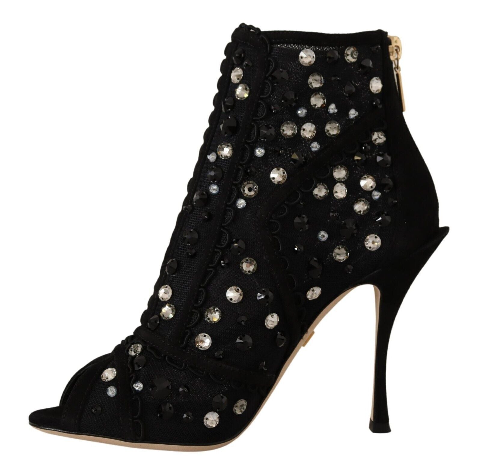 Dolce & Gabbana Embellished Crystal Short Boots - Sandy Store ByNet