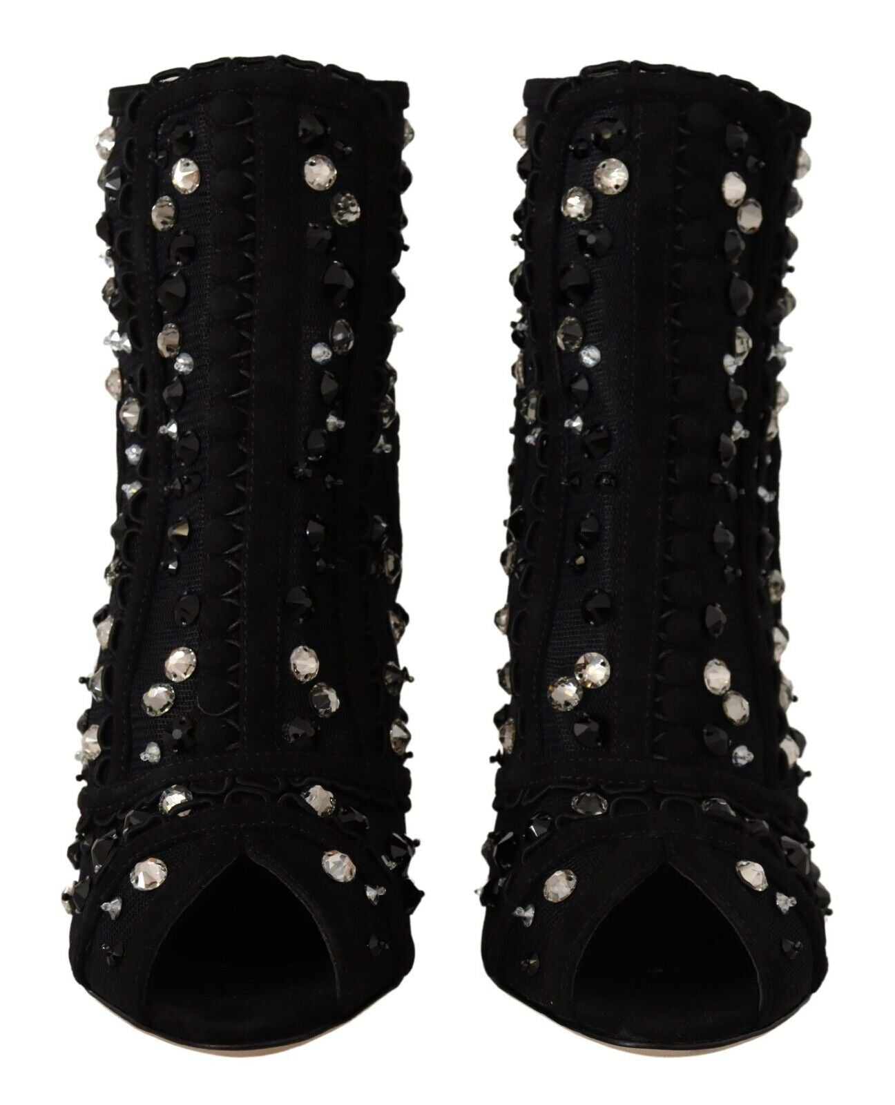 Dolce & Gabbana Embellished Crystal Short Boots - Sandy Store ByNet