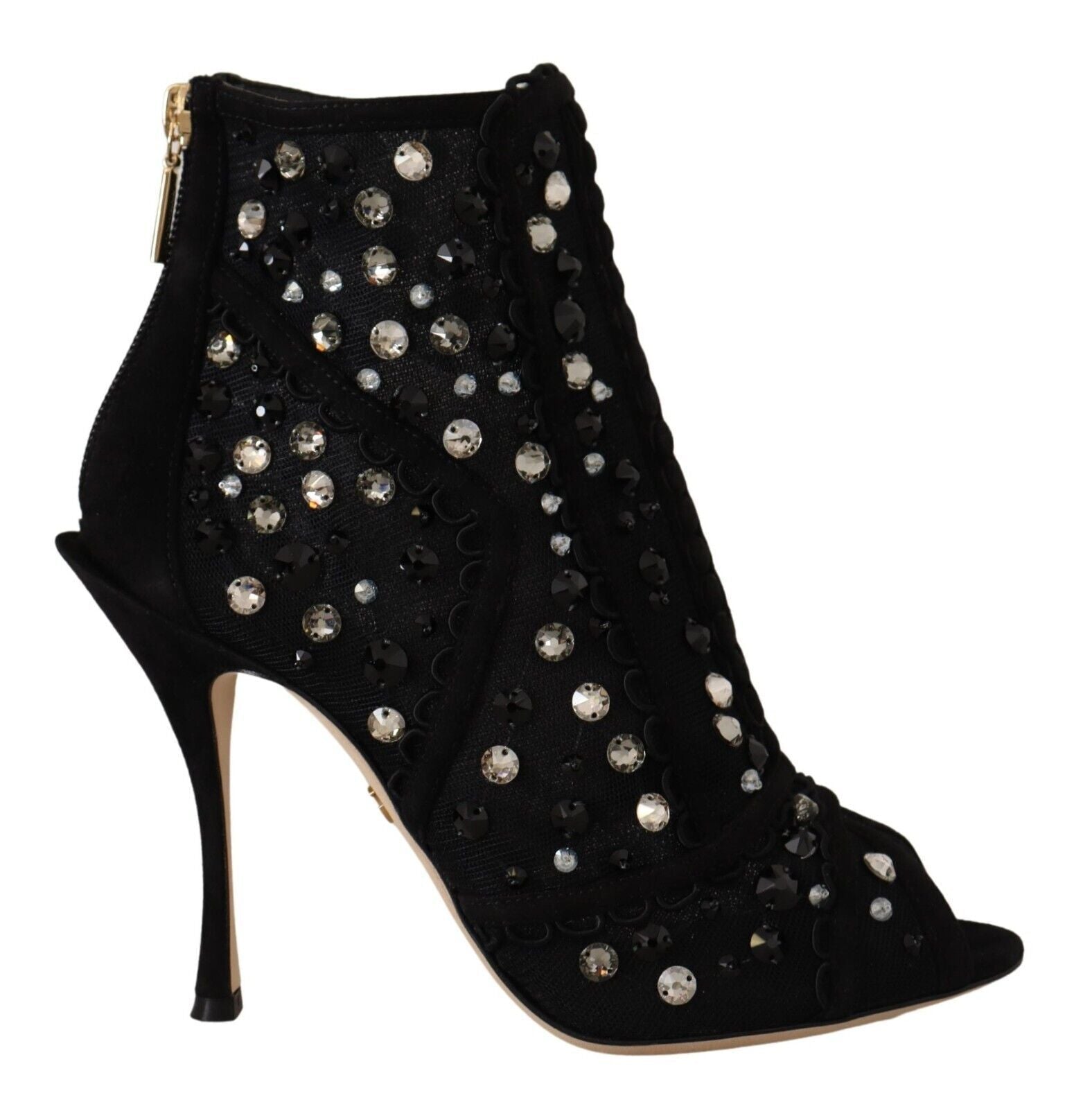 Dolce & Gabbana Embellished Crystal Short Boots - Sandy Store ByNet