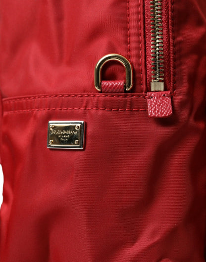 Dolce & Gabbana Embellished Red Backpack with Gold Detailing - Sandy Store ByNet