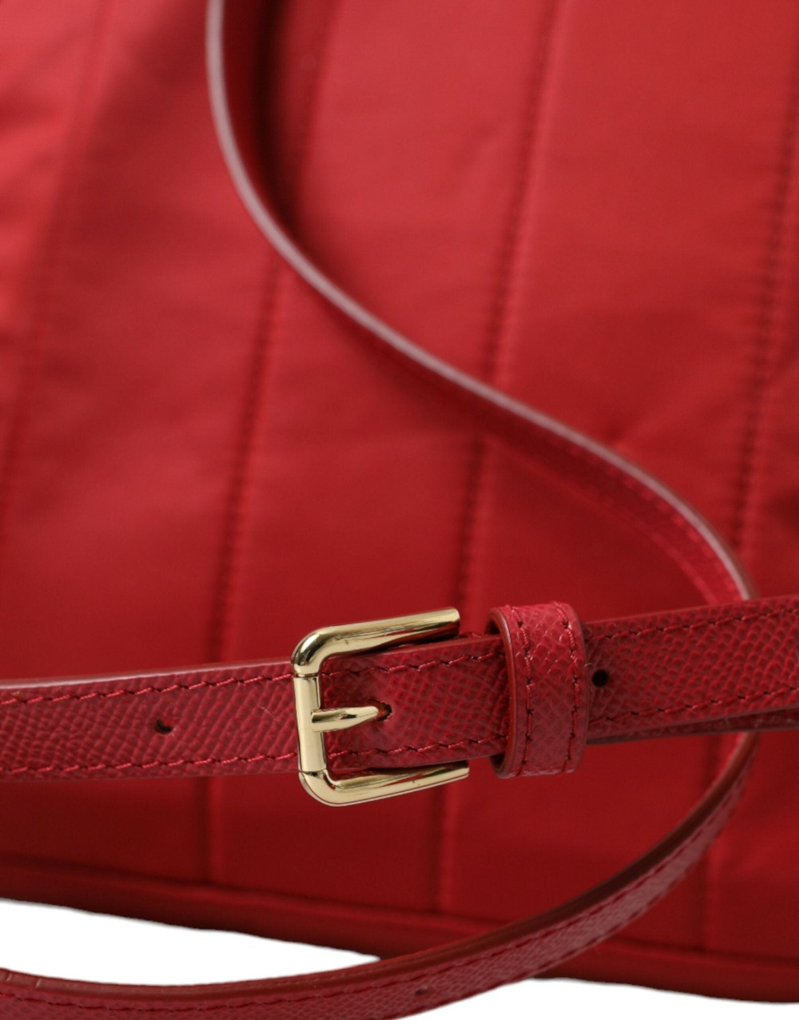 Dolce & Gabbana Embellished Red Backpack with Gold Detailing - Sandy Store ByNet