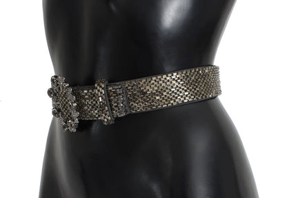 Dolce & Gabbana Embellished Sequined Wide Waist Belt - Sandy Store ByNet