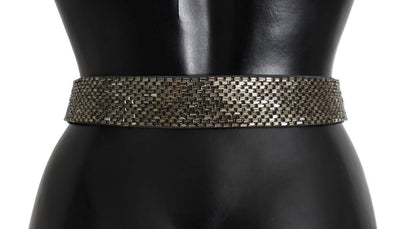 Dolce & Gabbana Embellished Sequined Wide Waist Belt - Sandy Store ByNet
