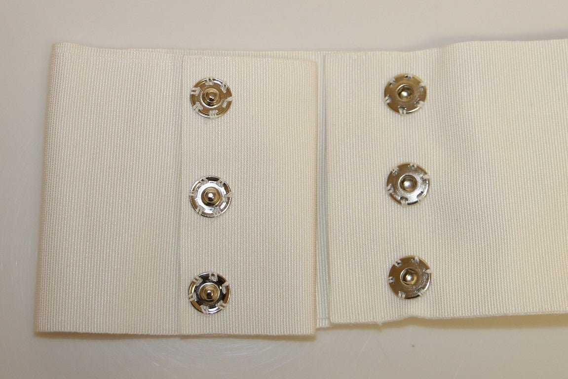 Dolce & Gabbana Embellished Snap Button Waist Belt - Sandy Store ByNet