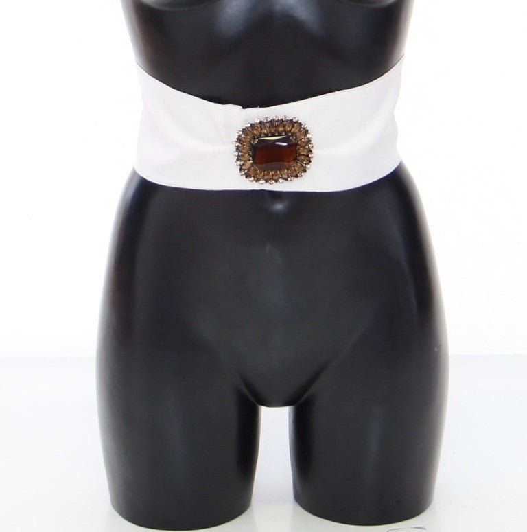 Dolce & Gabbana Embellished Snap Button Waist Belt - Sandy Store ByNet