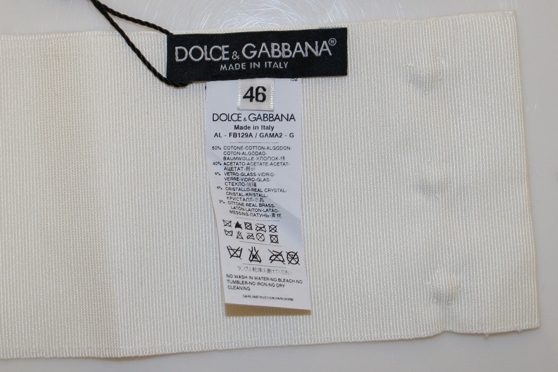 Dolce & Gabbana Embellished Snap Button Waist Belt - Sandy Store ByNet